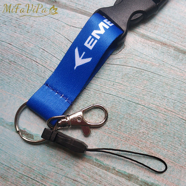 Blue Embraer Neck Strap Chaveiro Key Chain Flight Crew Keychain AV8R